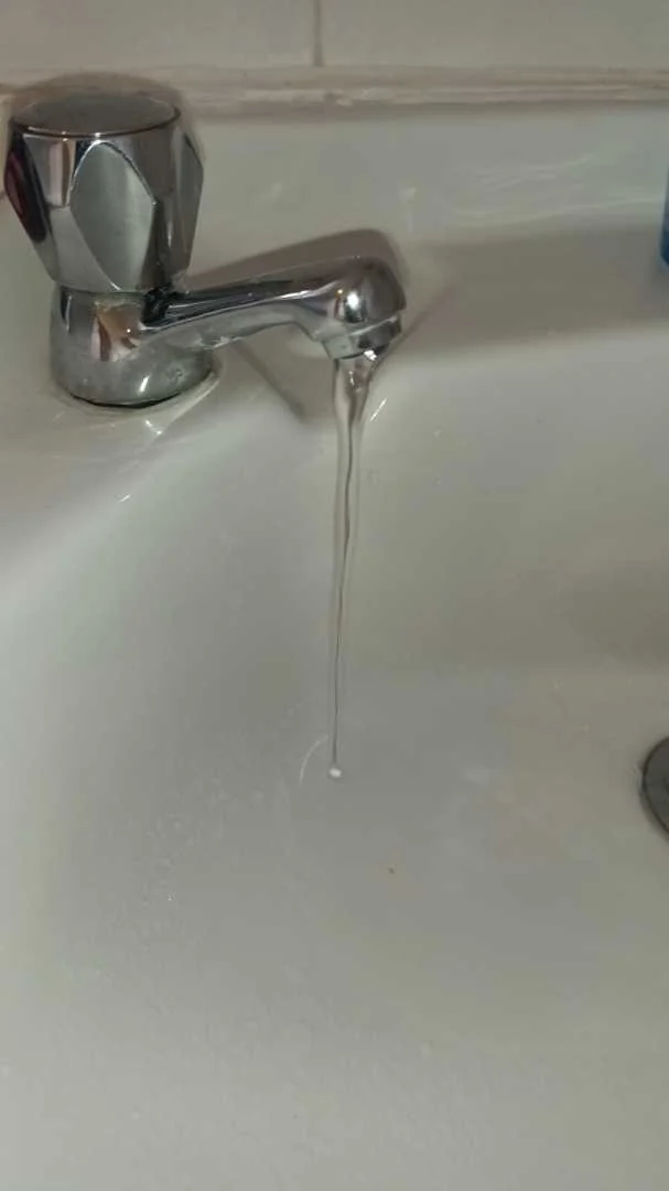 Water flowing from a basin tap during the Birmingham care-home investigation